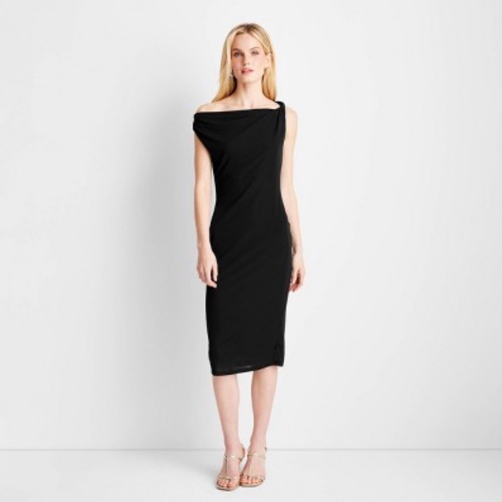 Jenee Naylor // Future Collective Black Off The Shoulder Dress